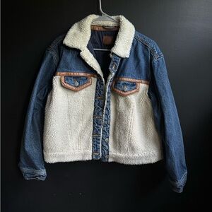 BDG Sherpa/denim jacket